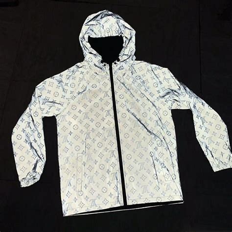 lv reflective coat|louis vuitton reversible hooded coat.